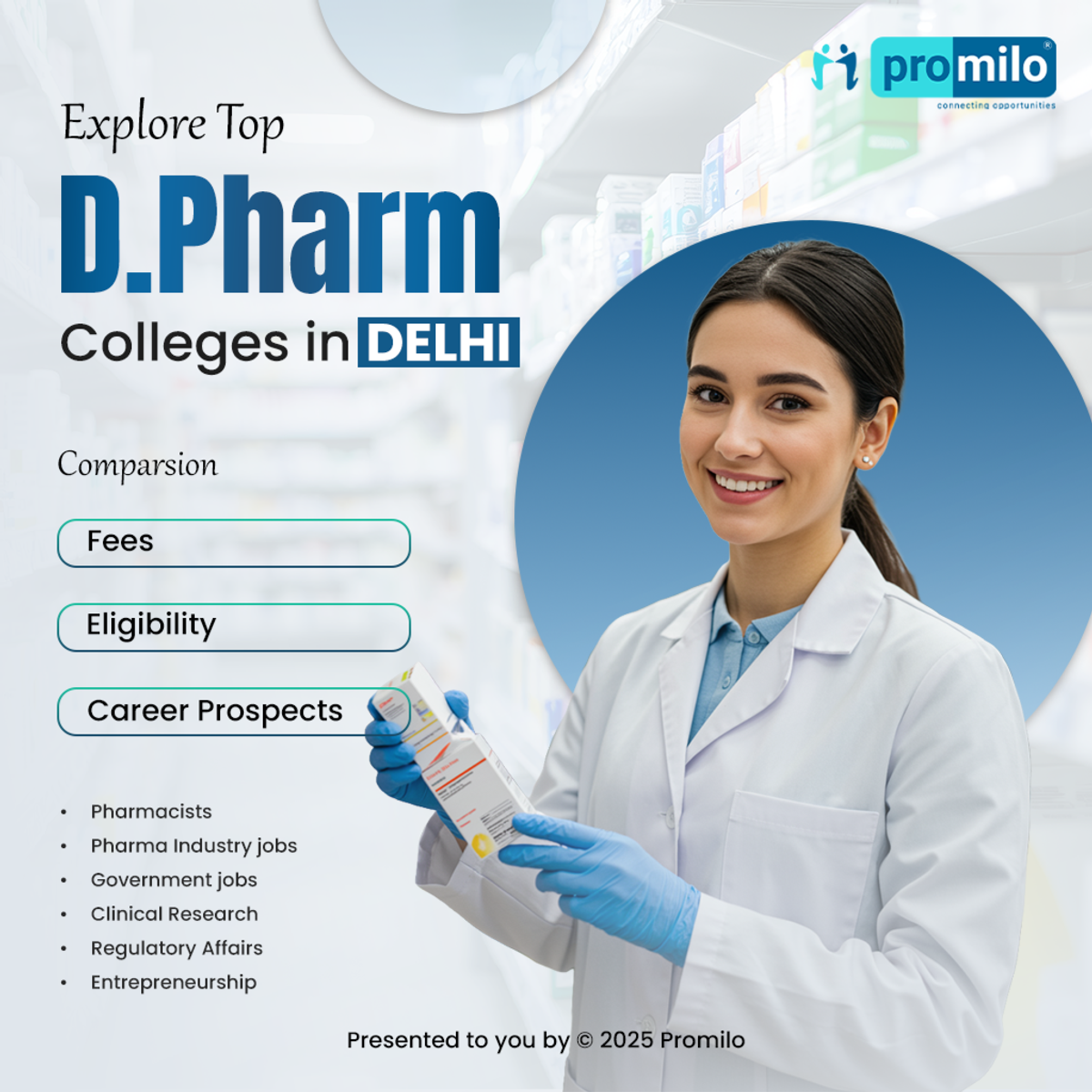Top D.Pharma Colleges in Delhi: NIRF Ranking, Fees, Admission, Career