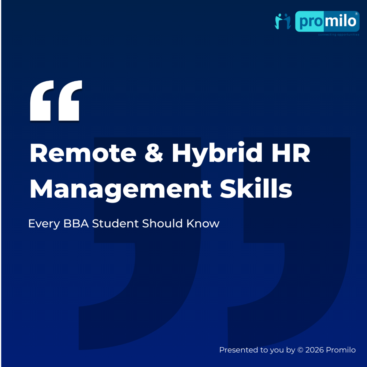 Remote & Hybrid HR Management Skills Every BBA Student Must Learn