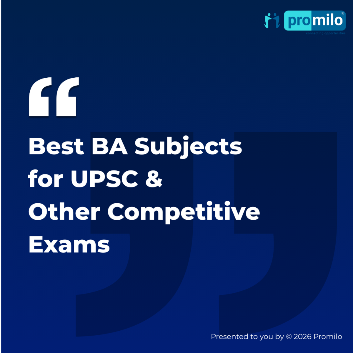 Best BA Subjects for UPSC & Other Competitive Exams