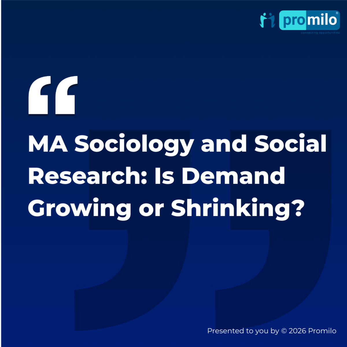 MA Sociology and Social Research: Is Demand Growing or Shrinking?