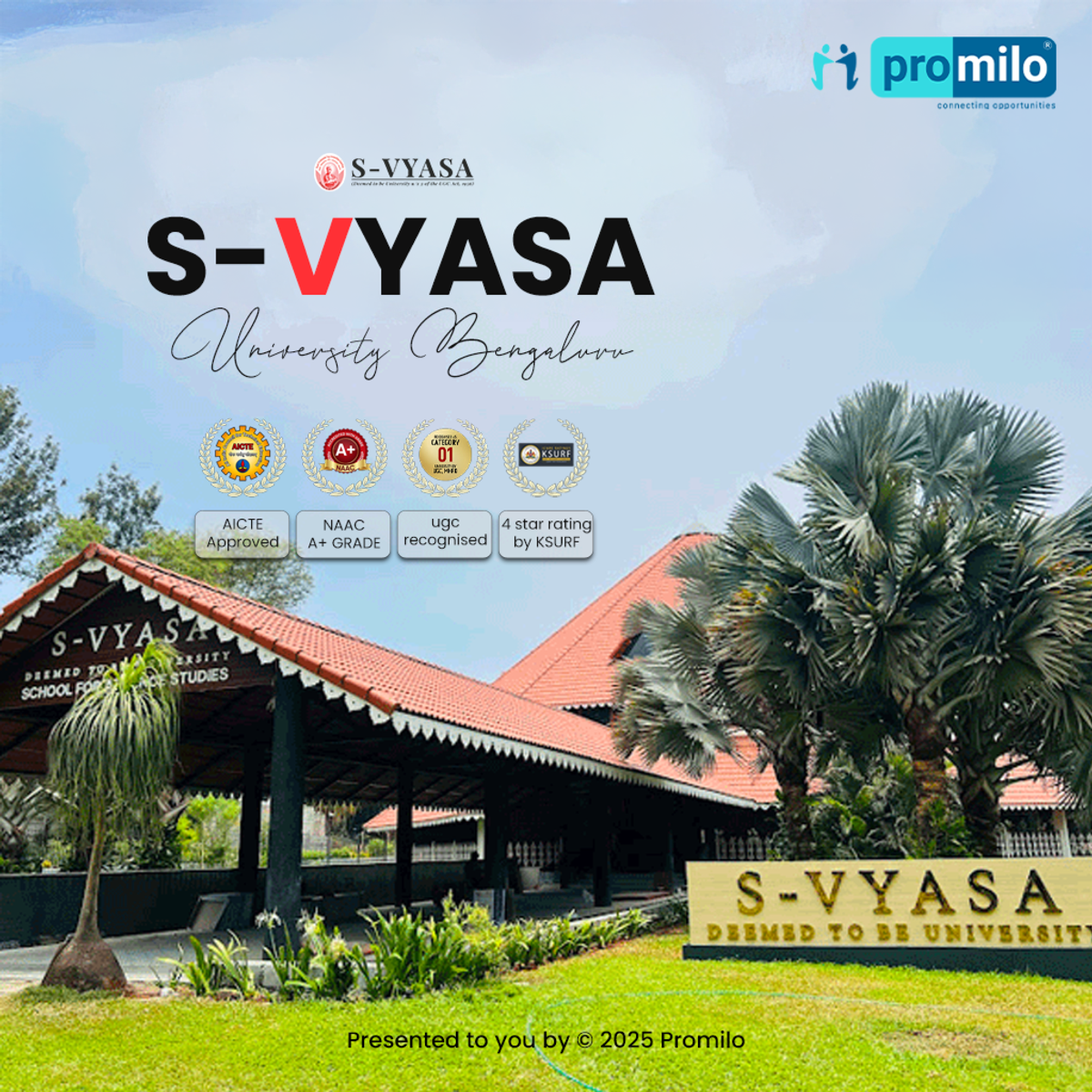 S-VYASA University Bangalore Placements