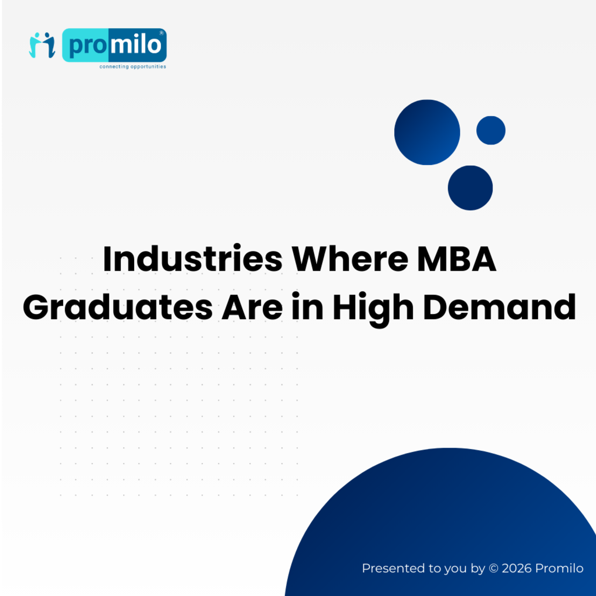 Industries Where MBA Graduates Are in High Demand