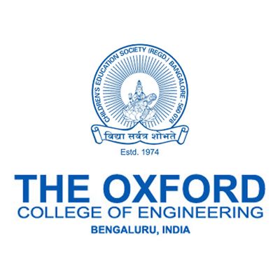 Bachelor of Engineering (B.E) at The Oxford College of Engineering, Bengaluru/Bangalore