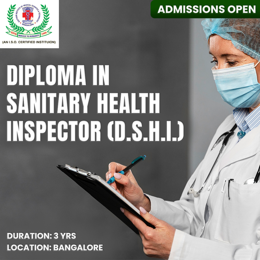 Diploma in Sanitary Health Inspector,(D.S.H.I.) at Goutham College, Bengaluru/Bangalore
