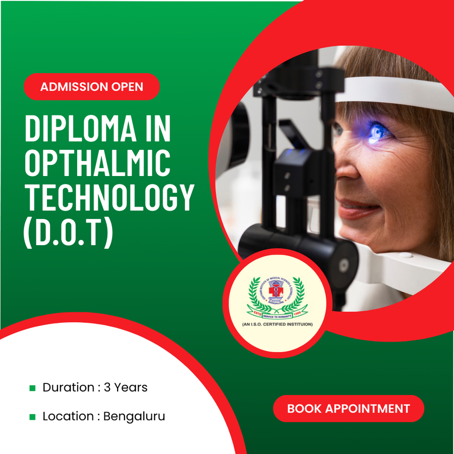 DIPLOMA IN OPTHALMIC TECHNOLOGY (D.O.T) at Goutham College, Bengaluru/Bangalore