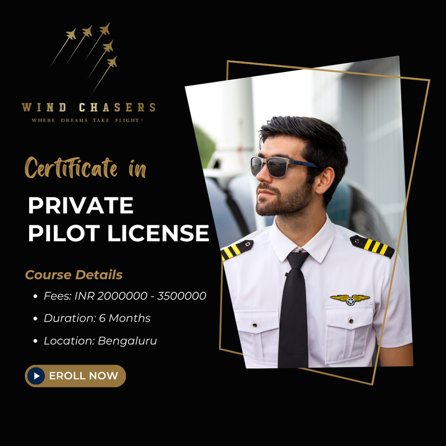 Certification in Private Pilot License at Wind Chasers, Bengaluru/Bangalore