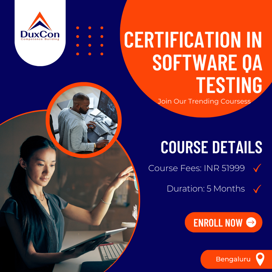 Certification in Software QA testing at Duxcon, Bengaluru/Bangalore