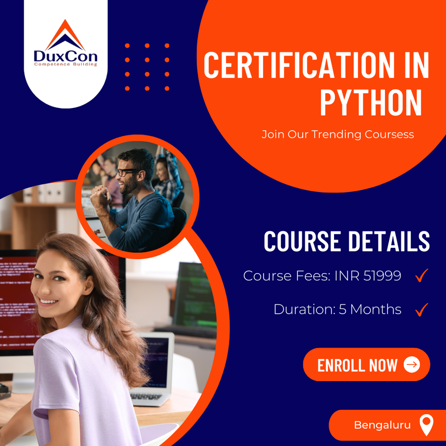 Certification in Python at Duxcon, Bengaluru/Bangalore