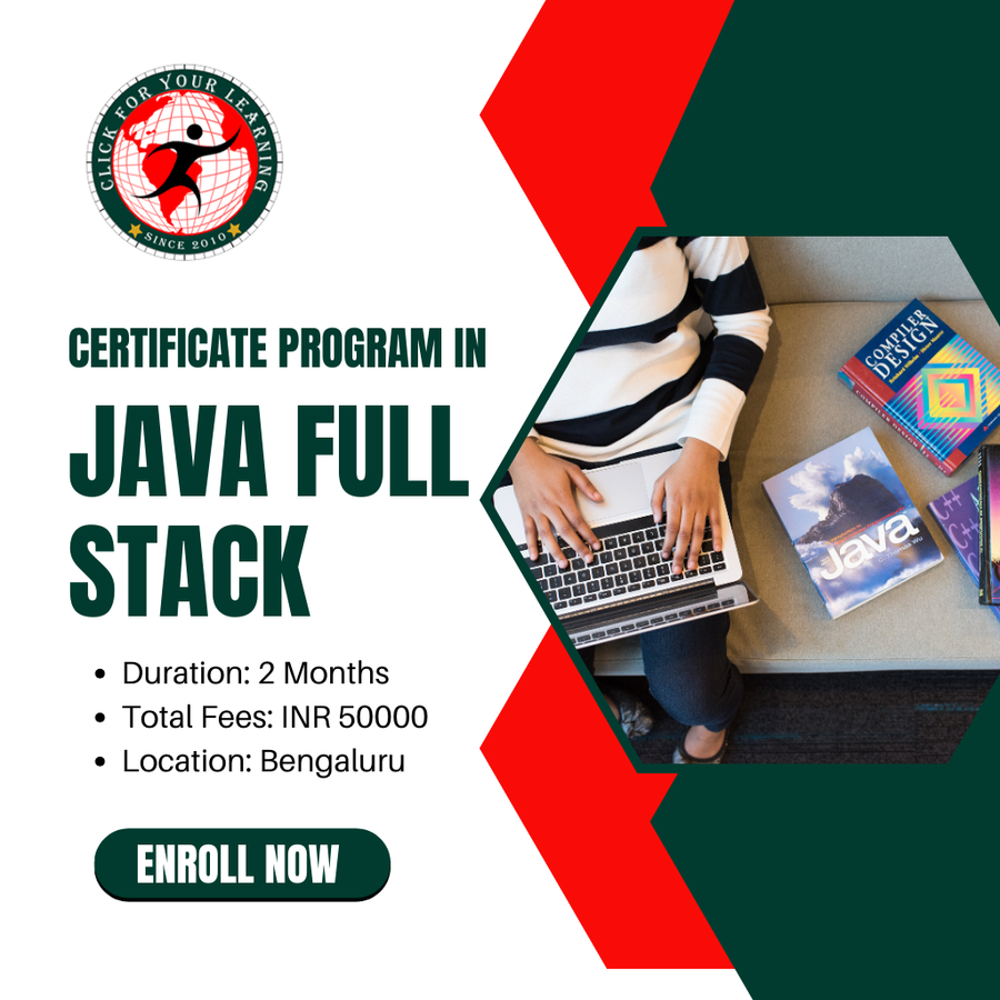 Admission Open for Certificate in Java Full Stack  at Peopleclick Techno Solutions Pvt. Ltd, Bengaluru/Bangalore
