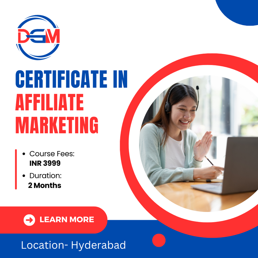 Certification in Affiliate Marketing at Digiwebmaster Digital Marketing Agency, Hyderabad