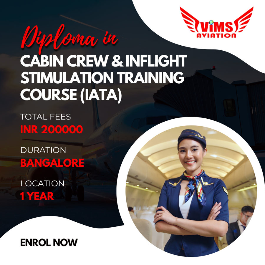 Diploma in Cabin Crew & Inflight stimulation at VIMS AVIATION ACADEMY, Bengaluru/Bangalore