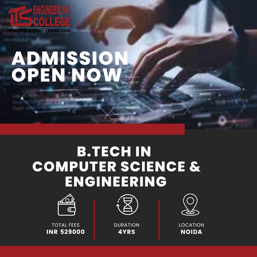 B.Tech in   Computer Science & Engineering at ITS Engineering College, Noida