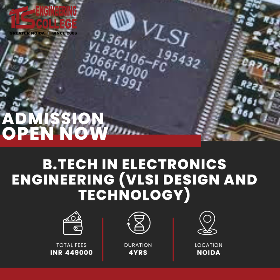 B.Tech Electronics Engg (VLSI Design &Technology) at ITS Engineering College, Noida