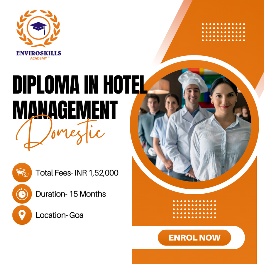Diploma in Hotel Management (Domestic) at Enviroskills Academy Institute of Hotel Management, Goa - Other