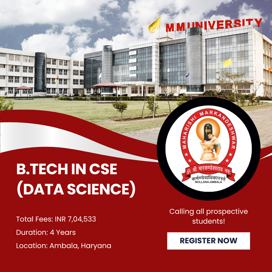 B.Tech in CSE (Data Science) at Maharishi Markandeshwar (Deemed To Be University), Haryana - Other