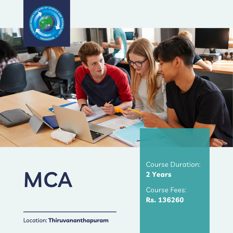 Admission Open For MCA at Lourdes Matha College of Science & Technology, Trivandrum