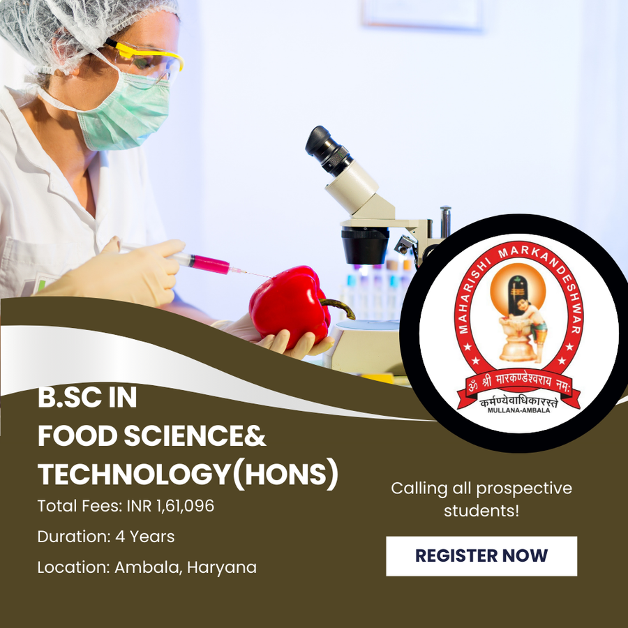 B.Sc. in Food Science & Technology (Hons) at Maharishi Markandeshwar (Deemed To Be University), Haryana - Other