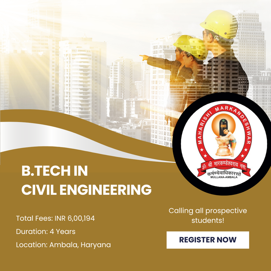 B.Tech in Civil Engineering at Maharishi Markandeshwar (Deemed To Be University), Haryana - Other