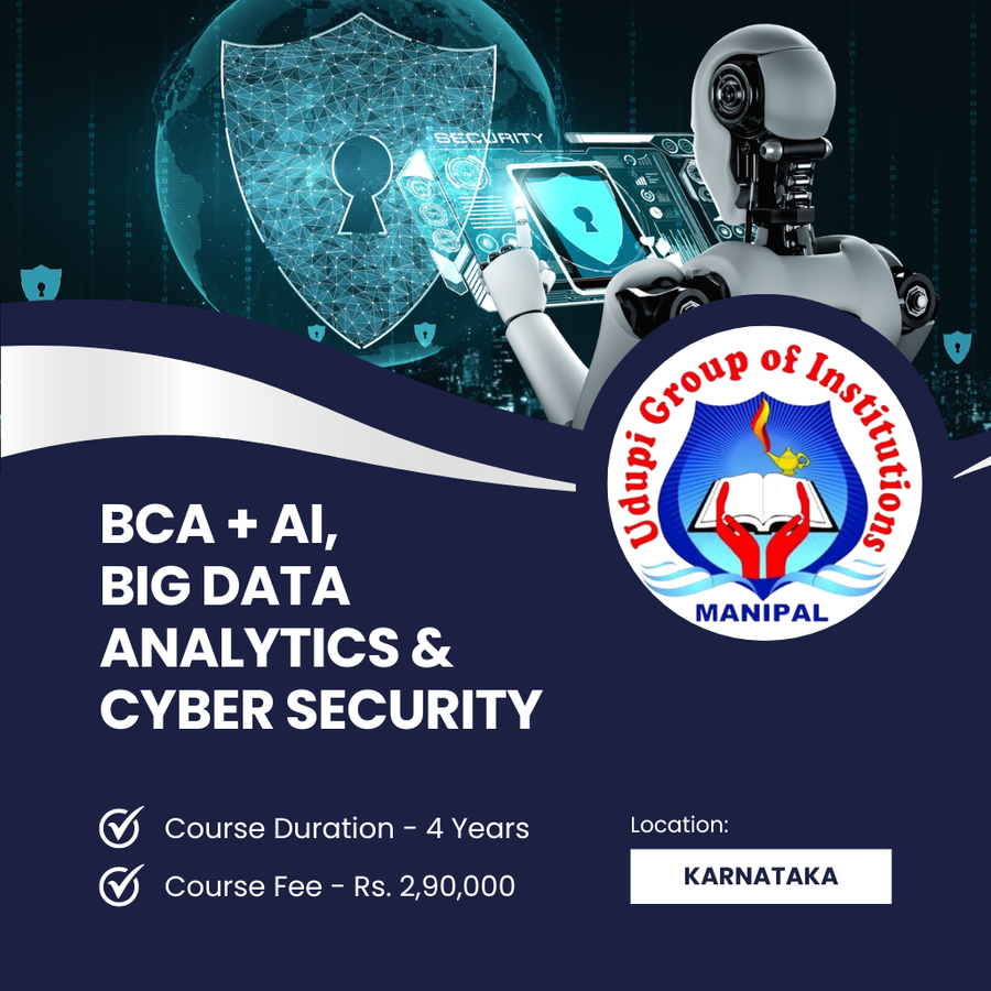 Admission Open for BCA in AI & Big Data Analysts at Udupi Group of Institutions, Manipal, Karnataka - Other