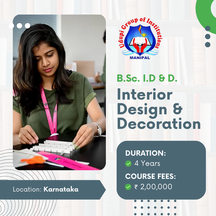 Admission Open for B.Sc in Interior Design at Udupi Group of Institutions, Manipal, Karnataka - Other
