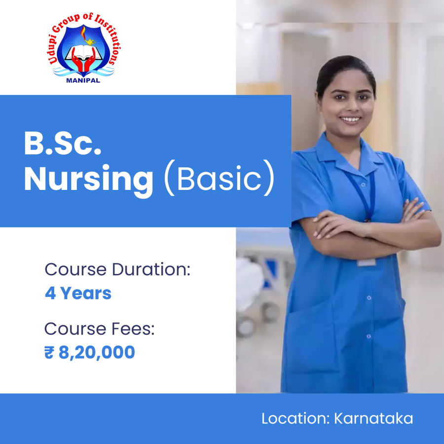Admission Open for B.Sc in Nursing (Basic) at Udupi Group of Institutions, Manipal, Karnataka - Other