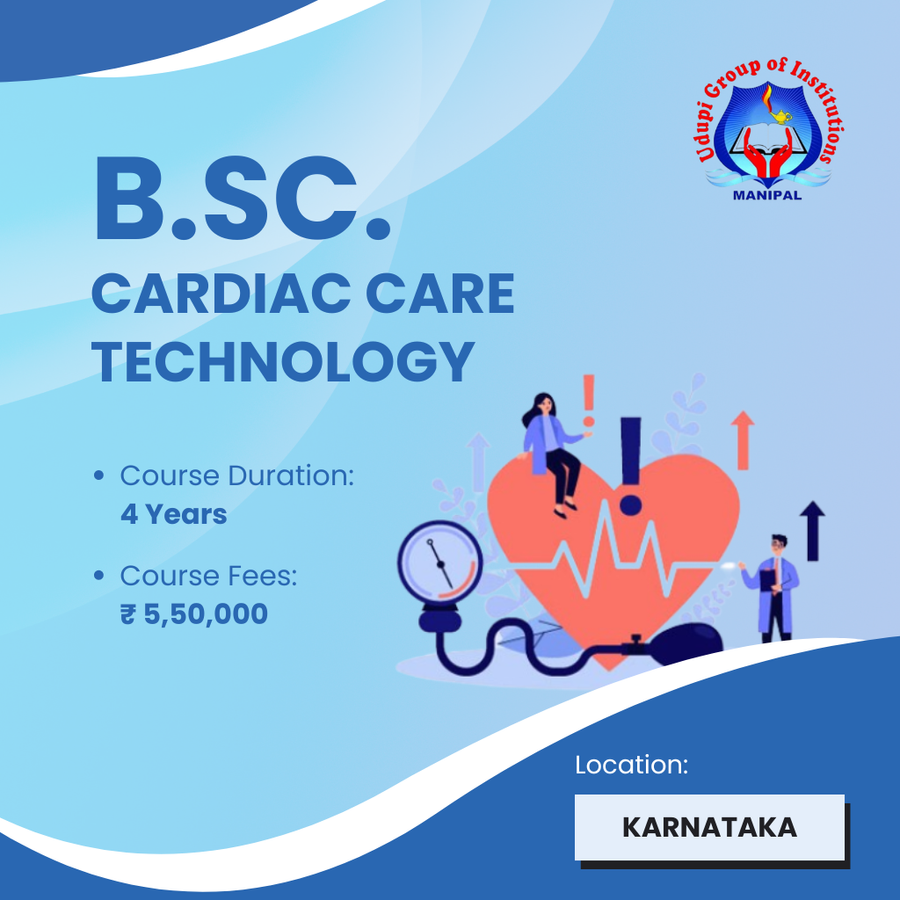 Admission Open for B.Sc in Cardiac Care Technology at Udupi Group of Institutions, Manipal, Karnataka - Other