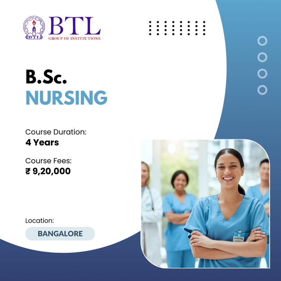 B.Sc in Nursing at BTL Group of Institutions, Bengaluru/Bangalore
