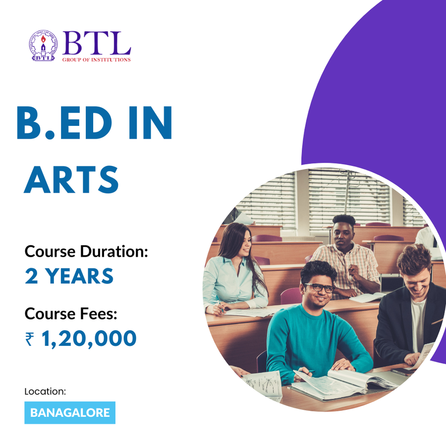 B.Ed in Arts at BTL Group of Institutions, Bengaluru/Bangalore
