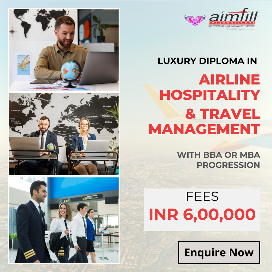 Admission Open for Airline & Travel with UG /PG  at AIMFILL AVIATION TRAINING ACADEMY , Bengaluru/Bangalore