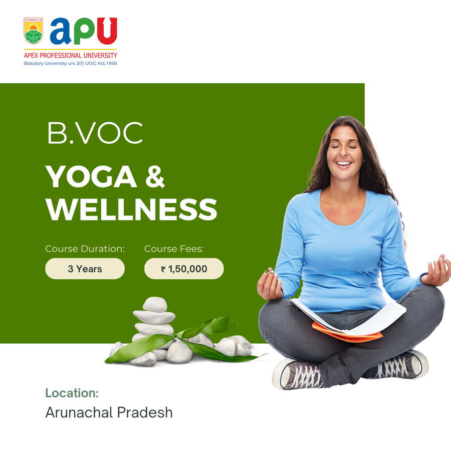 B.Voc. in Yoga & Wellness at Apex Professional University (APU) , Arunachal Pradesh - Other