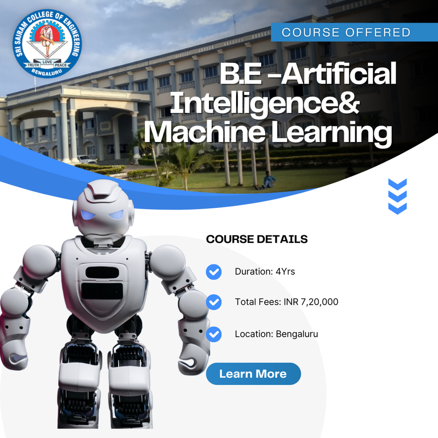 B.E in Artificial Intelligence &Machine Learning at Sri Sairam College , Bengaluru/Bangalore