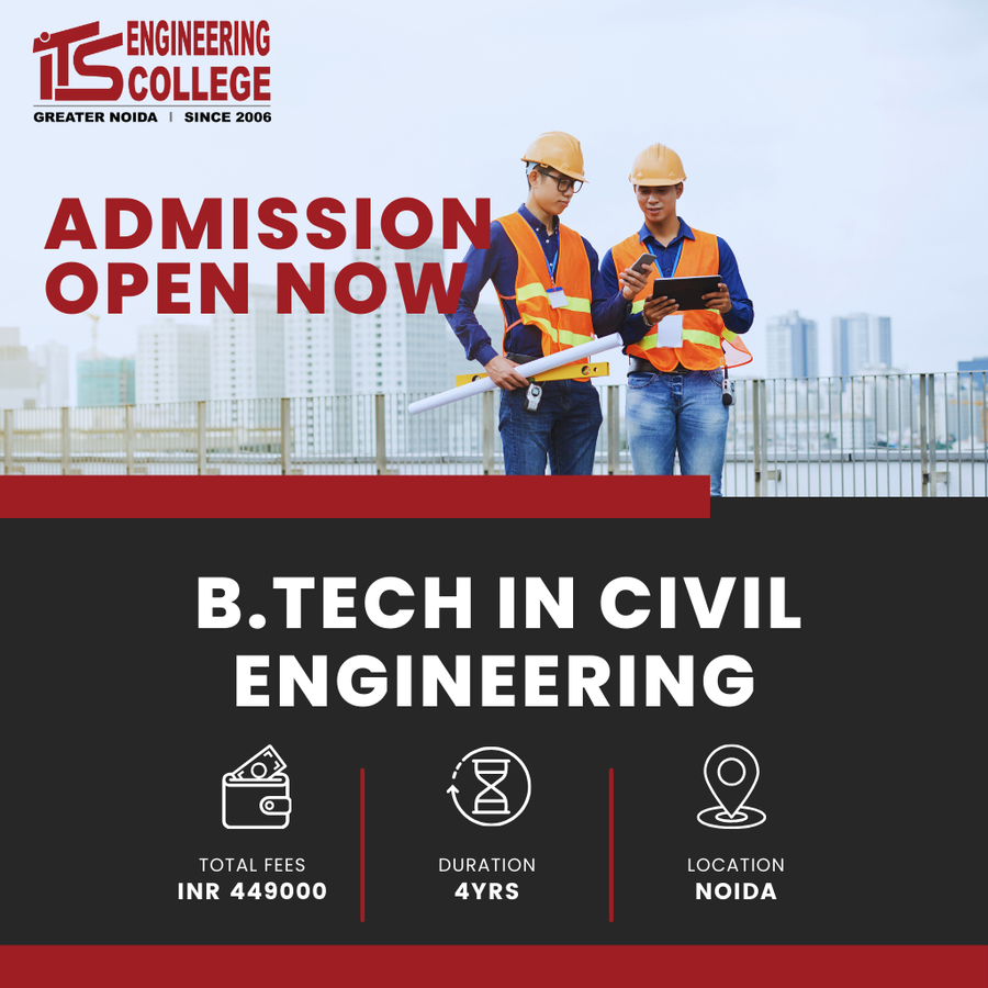  B.Tech in Civil Engineering at ITS Engineering College, Noida
