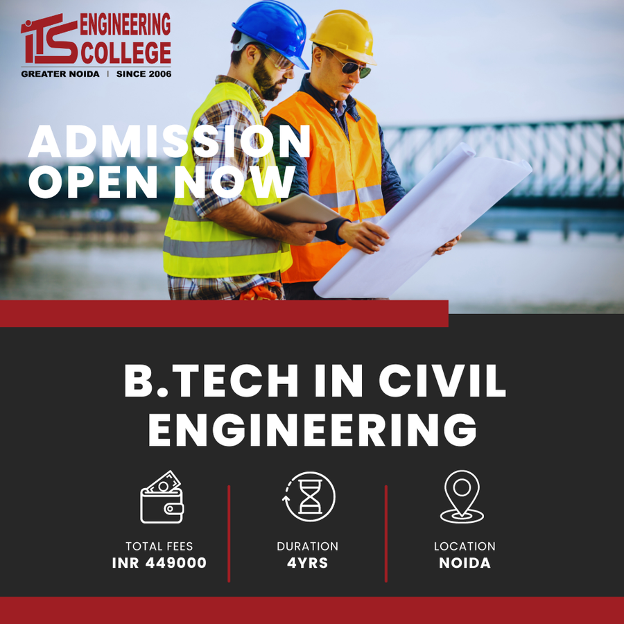 B.Tech in Civil Engineering at ITS Engineering College, Noida