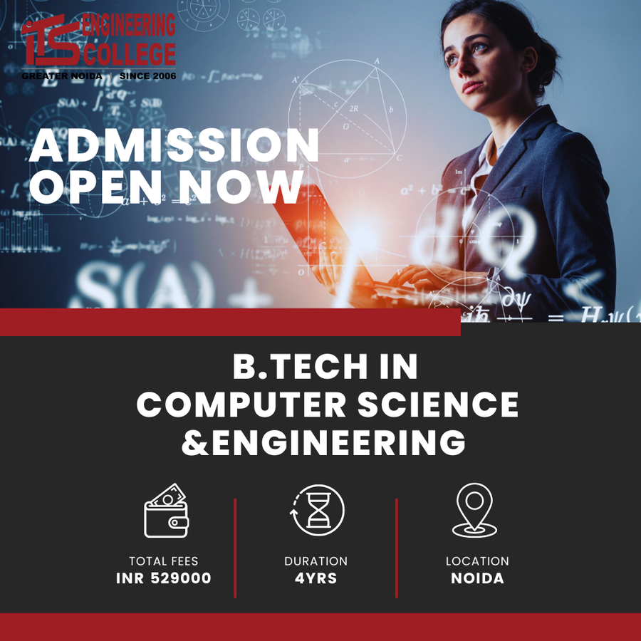 B.Tech in   Computer Science & Engineering at ITS Engineering College, Noida