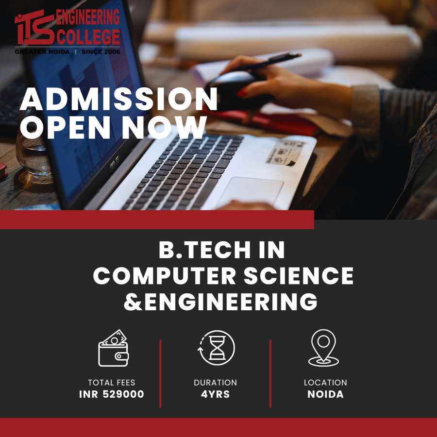 B.Tech in   Computer Science & Engineering at ITS Engineering College, Noida