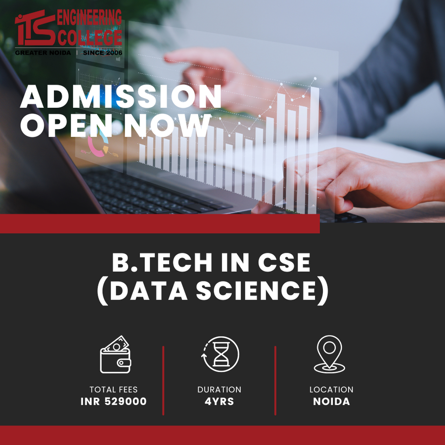 B.Tech in CSE (Data Science) at ITS Engineering College, Noida