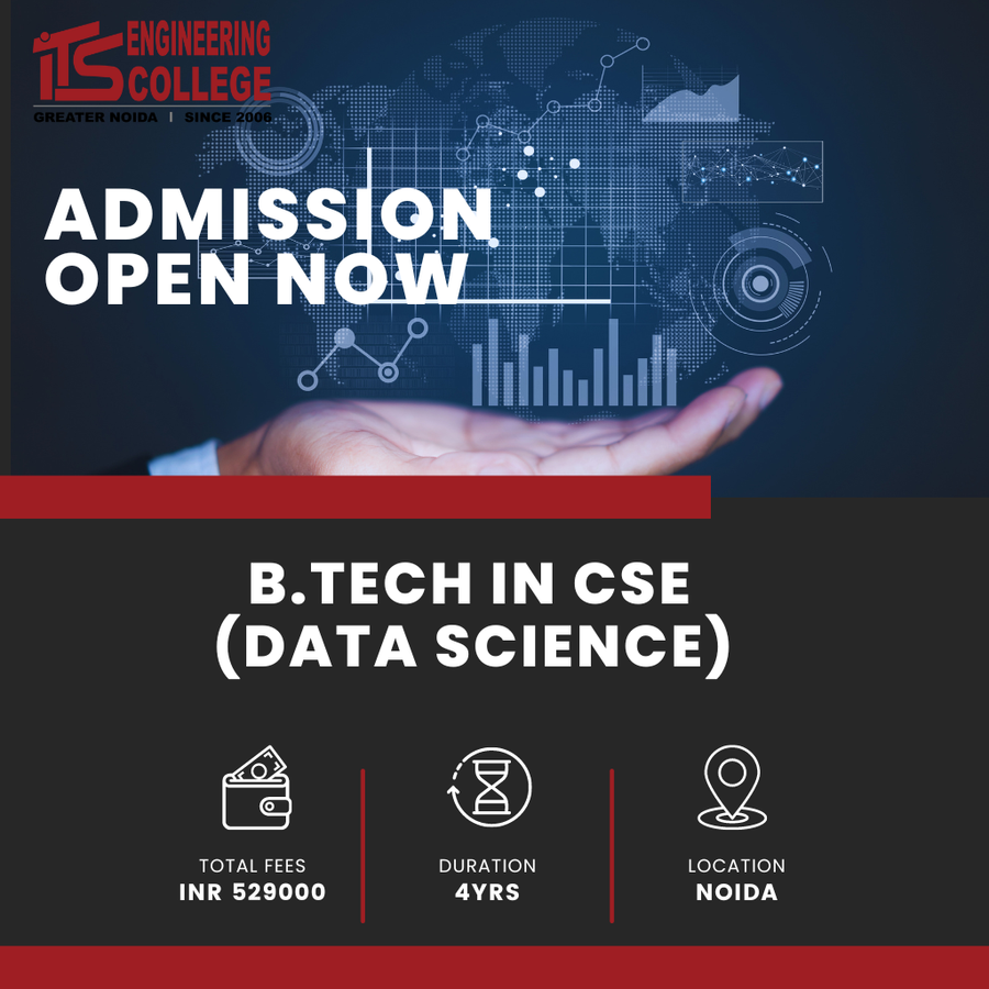 B.Tech in CSE (Data Science) at ITS Engineering College, Noida