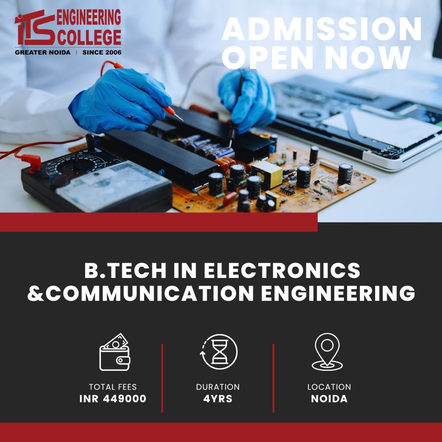  B.Tech in Electronics &Communications Engineering at ITS Engineering College, Noida
