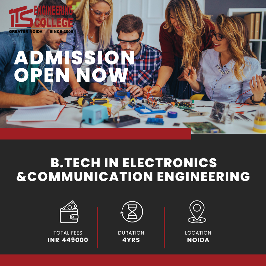  B.Tech in Electronics &Communications Engineering at ITS Engineering College, Noida