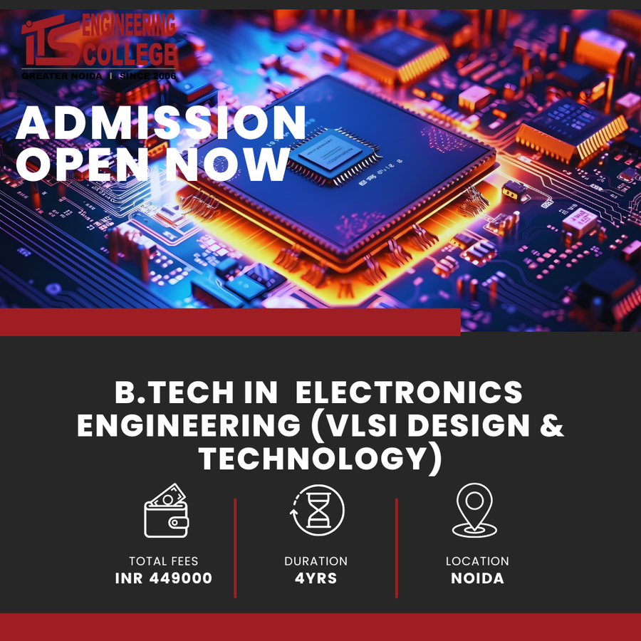 B.Tech Electronics Engg (VLSI Design &Technology) at ITS Engineering College, Noida
