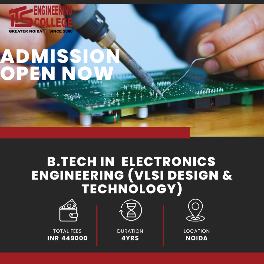 B.Tech Electronics Engg (VLSI Design &Technology) at ITS Engineering College, Noida