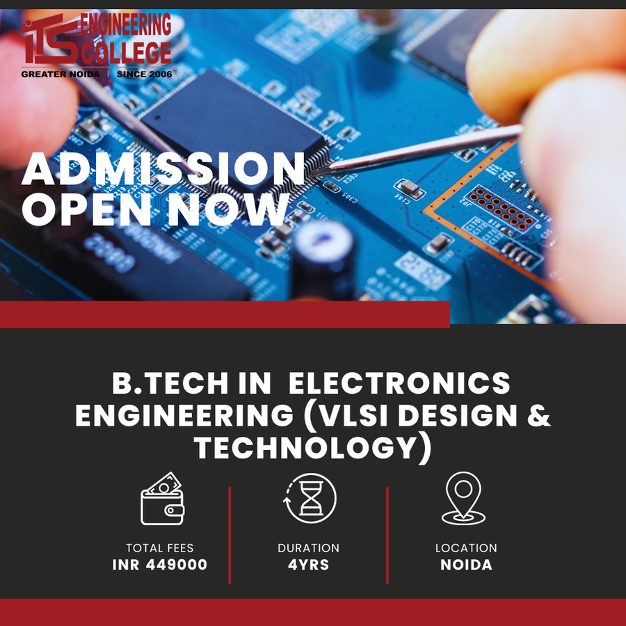B.Tech Electronics Engg (VLSI Design &Technology) at ITS Engineering College, Noida
