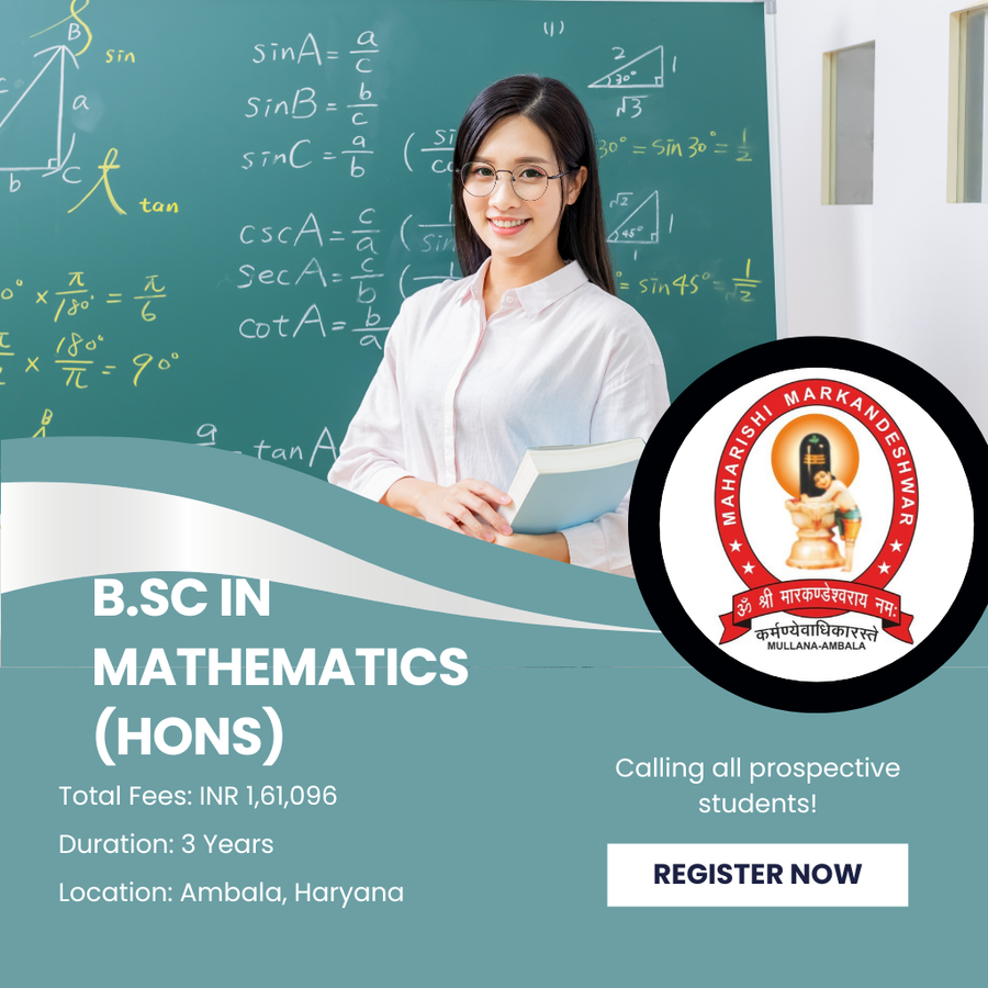 B.SC. MATHEMATICS (HONS.) at Maharishi Markandeshwar (Deemed To Be University), Haryana - Other