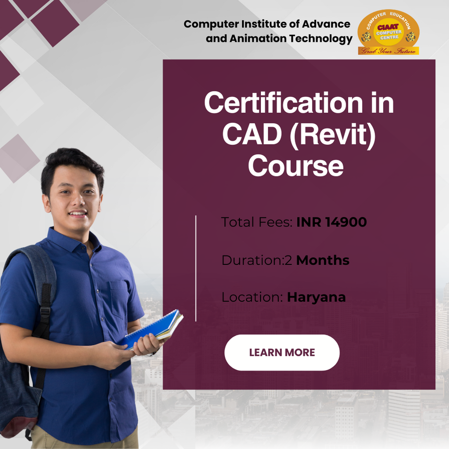 Certification in CAD (Revit) Course  at Computer Institute of Advance & Animation Tech , Haryana - Other