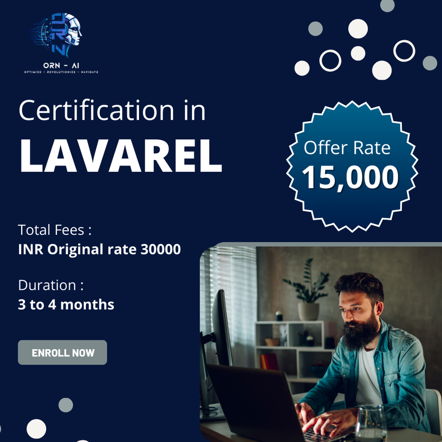CERTIFICATION IN LARAVEL at ORN AI Private Limited, Hyderabad