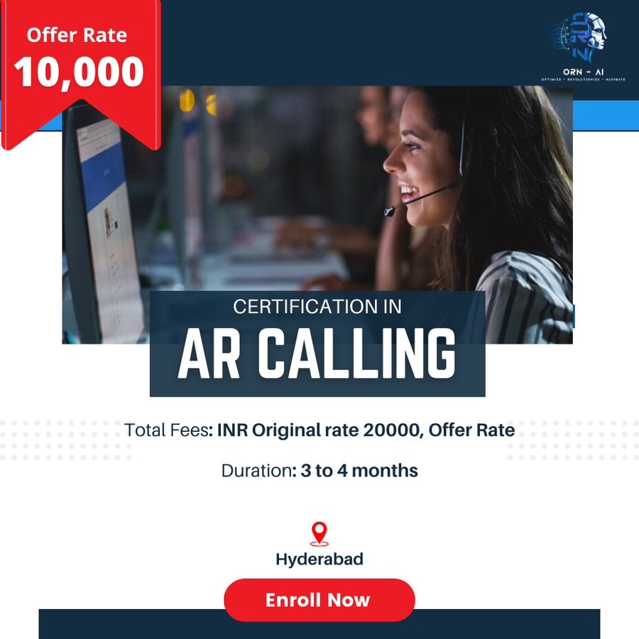 CERTIFICATION IN AR CALLING at ORN AI Private Limited, Hyderabad