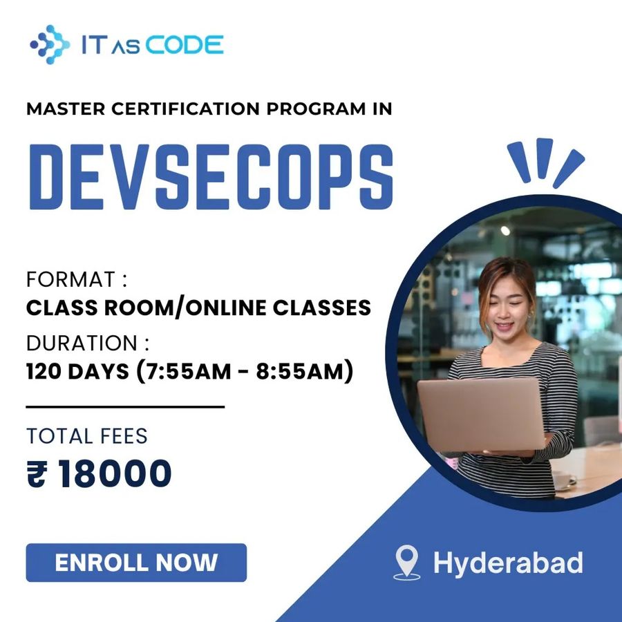 Master Certification Program in DevSecOps at ITasCode Pvt Ltd , Hyderabad