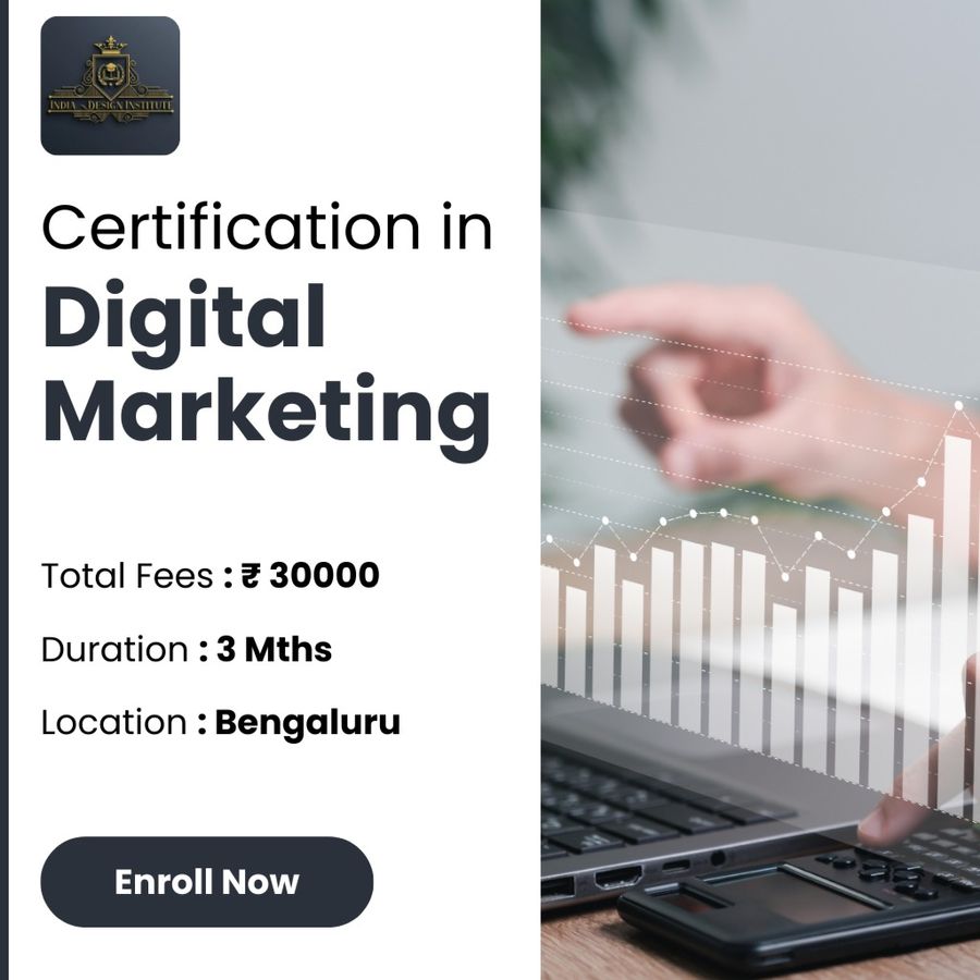 Certification Program in Digital marketing at India Design Institute, Bengaluru/Bangalore