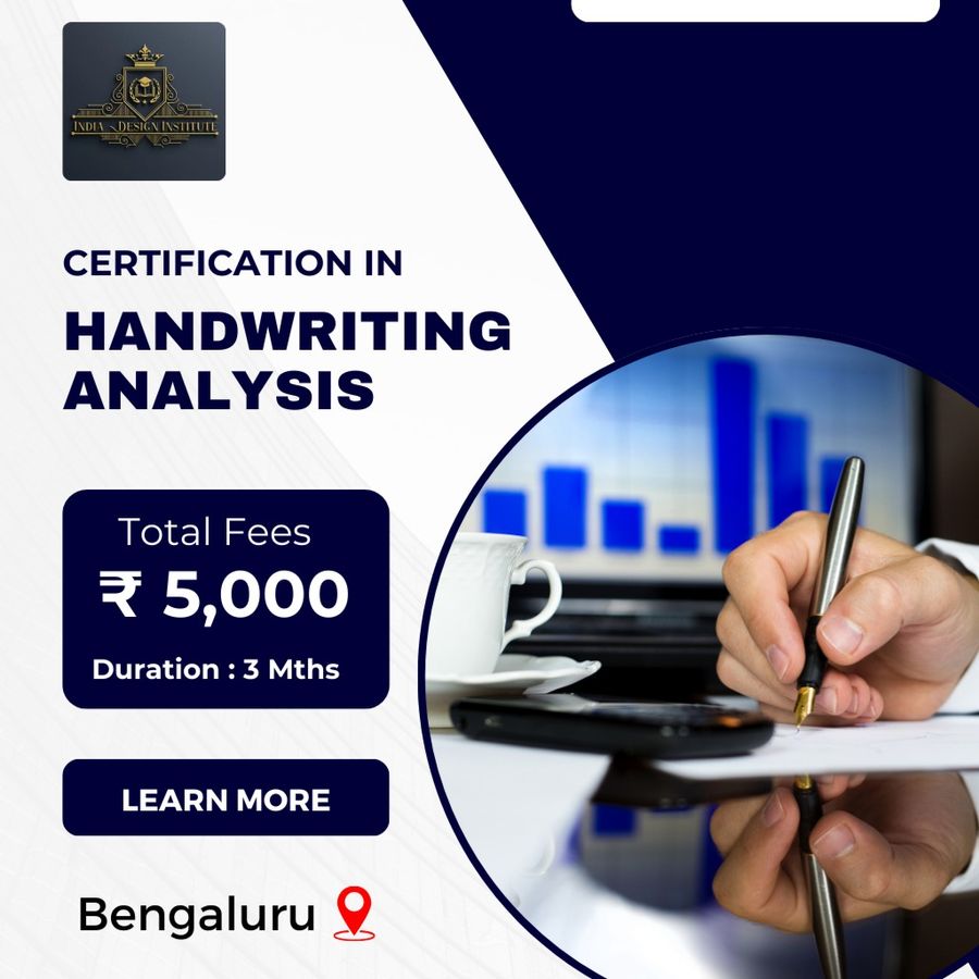 Certification Program in Handwriting Analysis at India Design Institute, Bengaluru/Bangalore