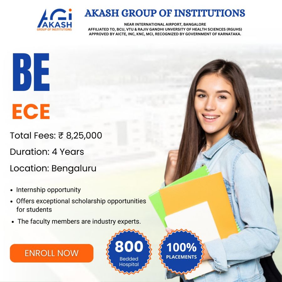 Admission Open for BE in ECE at Akash Group of Institutions, Bengaluru/Bangalore